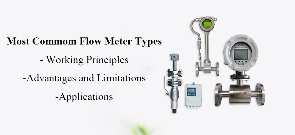 most common flow meter types, working principles and applications